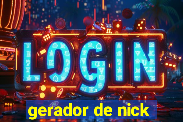 gerador de nick